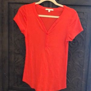 Anthropologie Pure + Good orange tee